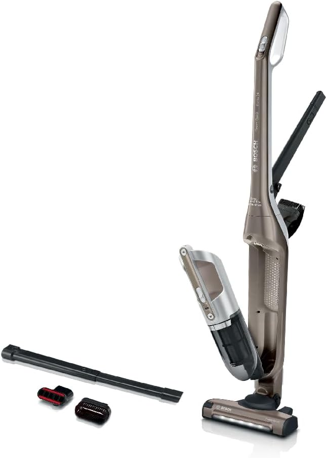 Bosch Flexxo Gen2 Serie 4, draadloze steelstofzuiger, BBH3ALL23, handige 2-in-1 functie, geïntegreerde accessoires, 23 Vmax, bruin