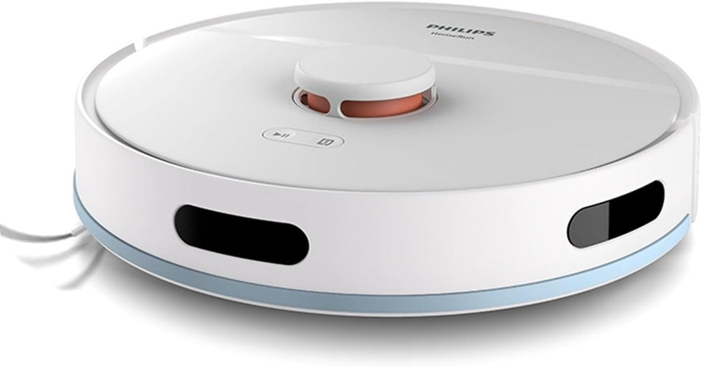 Philips HomeRun 2000-Serie: 2-in-1 Robotstofzuiger en -dweil met 2700 Pa zuigkracht & 130 min looptijd, lasernavigatie, tapijtboost, app-bestuurd, Arctisch wit (XU2000/20)