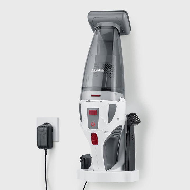 SEVERIN HV 7146, 4-in-1 accu-handstofzuiger met turboborstel geschikt voor dierenharen/vloerbedekking, 30 min duur (eco), 650 ml capaciteit, 22,2 V accu, 2.200 mAH/18.5 Volt, Wet & Dry"-functie