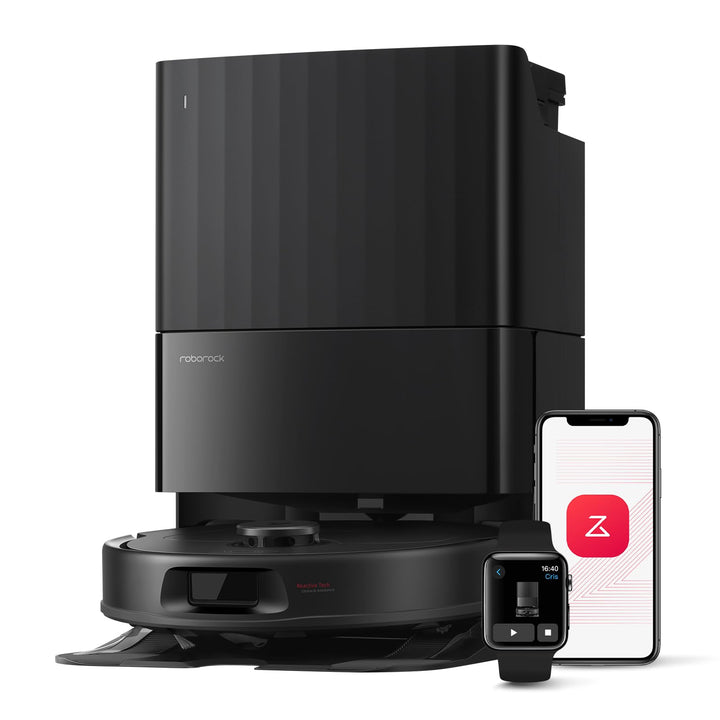 roborock Qrevo S Robotstofzuiger en Dweil, 7000 Pa HyperForce, PreciSense LiDAR en Reactieve Technologie Vermijden, Multifunctioneel Dock, Bovendien 2 Dweilen, Robotstofzuigerset (Wit)