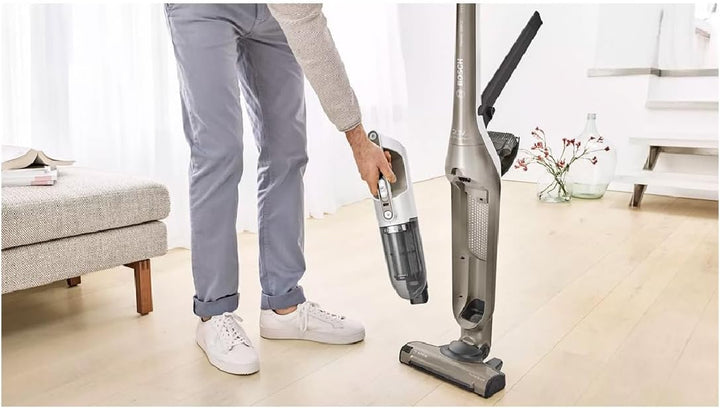 Bosch Flexxo Gen2 Serie 4, draadloze steelstofzuiger, BBH3ALL23, handige 2-in-1 functie, geïntegreerde accessoires, 23 Vmax, bruin