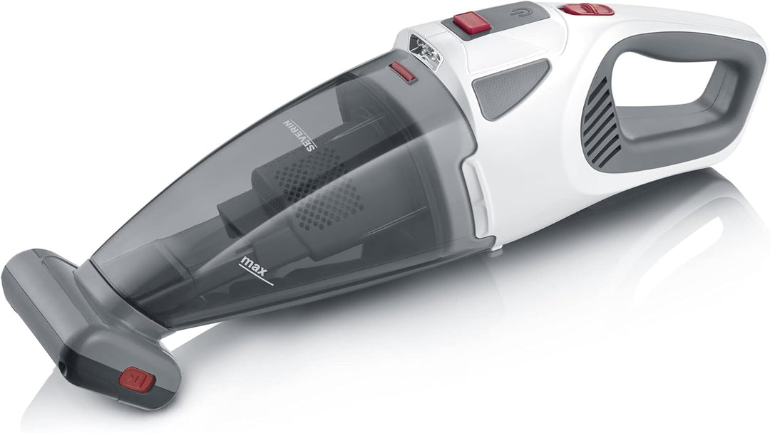 SEVERIN HV 7146, 4-in-1 accu-handstofzuiger met turboborstel geschikt voor dierenharen/vloerbedekking, 30 min duur (eco), 650 ml capaciteit, 22,2 V accu, 2.200 mAH/18.5 Volt, Wet & Dry"-functie