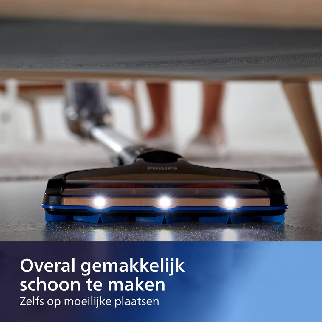 Philips Speedpro Max Snoerloze Steelstofzuiger - Geïntegreerde Kruimelzuiger met 360°-Mondstuk - Accuduur tot 65 Min (FC6826/01)