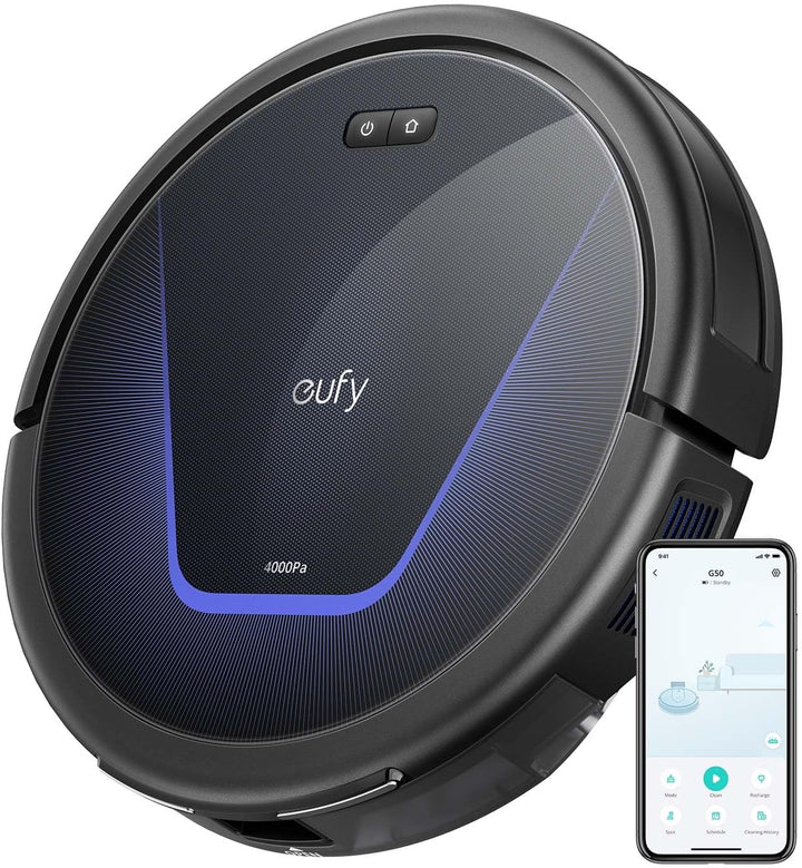 eufy G50 Robotstofzuiger, met 4.000 Pa Krachtige Zuigkracht, Dynamische Navigatie en Pro-ontwarrende kam, Rolborstel voor Haarreiniging, Perfect voor Huisdierhaar en Tapijt